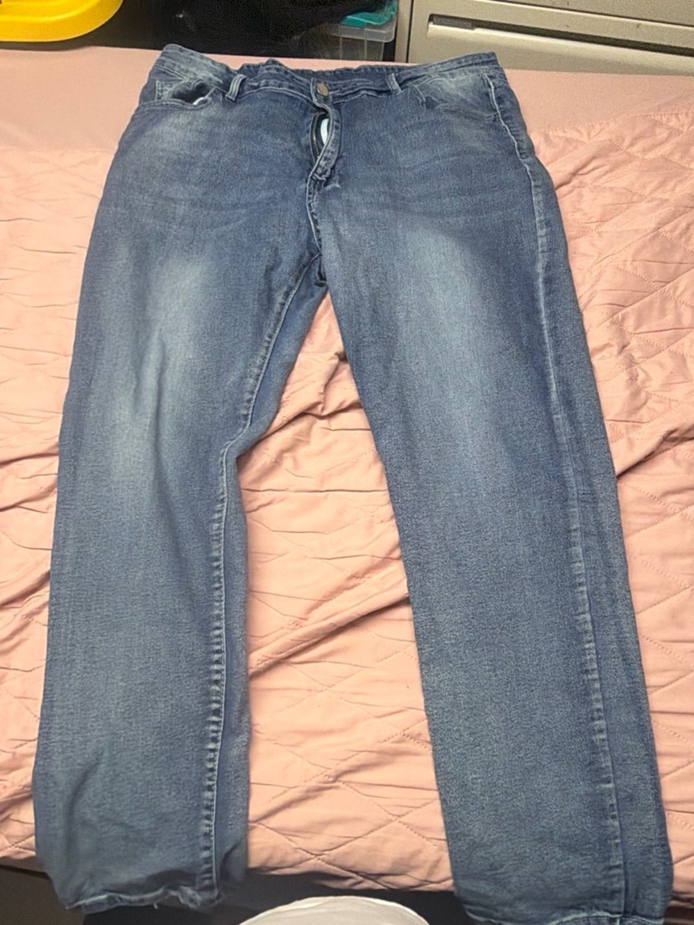 Source Unknown Men's Straight Blue Denim Jeans